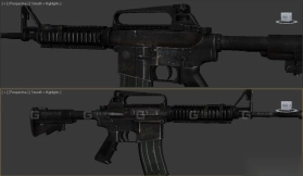 M16自动步枪-M16 3D model