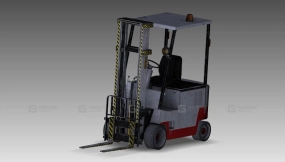 叉车 - forklift 3D model-192