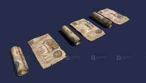 十一月 二月 一月 手稿 中世纪卷轴 Nov Feb Jan Manuscript Medieval Scrolls