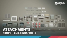 【UE】建筑第三卷 - 附件（Nanite与低多边形）  Buildings VOL.3 - Attachments (Nanite and Low Poly)