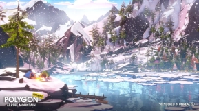 【UE】风格化高山自然生物群系 POLYGON – Alpine Mountain – Nature Biomes