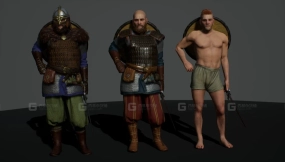 【UE】模块化维京剑大师  Modular Viking Sword Master