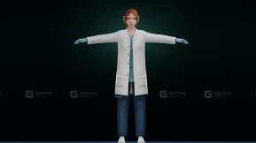 戴手套和眼镜的女医生-Female Doctor With Gloves Glasses
