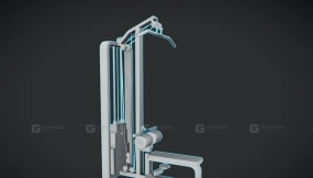 体育器材 高位下拉机 PBR游戏就绪 Sports - Lat Pulldown - PBR Game Ready