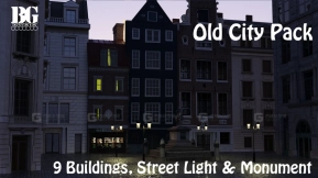 欧洲老式楼房建筑 Reallusion Props - Old City Pack