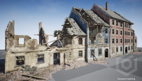【UE】房屋模块化废墟  House Modular Ruins