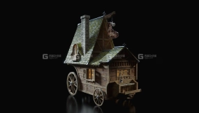 【Kitbash3D】童话冒险奇幻乌托邦风格交通工具3D模型 Enchanted Vehicles