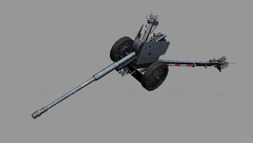PaK 43反坦克炮3D模型-70 - Pak43 3D model-70