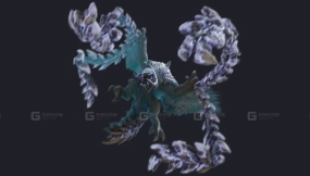 怪物猎人荒野阿克维尔德与守护阿克维尔德Blender绑定5.0以上 Monster Hunter Wilds I Arkveld Guardian Arkveld Blender Rig 5.0+