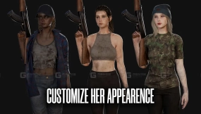 【UE】可定制生存女孩角色模型  Customizable Survival Girl