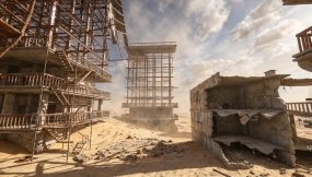 沙漠中的废墟城市 Ruined city in the desert