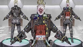 女性赛博风格服装SP布料材质