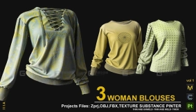 3+女士长袖衬衫上衣卫衣