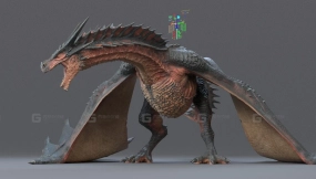 Maya龙绑定模型 The Tyrant Dragon – Maya Rig