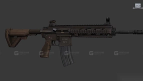 HK416突击步枪-HK416 3D model