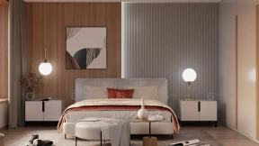 场景：现代卧室-Scene- Modern Bedroom