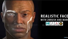 Zbrush+Mari写实头像建模教程 CGCircuit Realistic Face with Zbrush and Mari