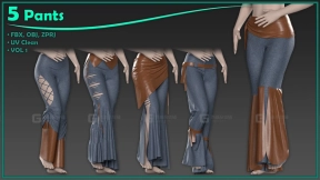 5件女士喇叭裤长裤裤子 5 female pants