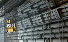 24+科幻建筑拼接面板模型vol.6 24 + scifi architecture - kitbash panels pack - vol 06