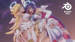 卡通同人可爱少女人物角色 Panty & Stocking