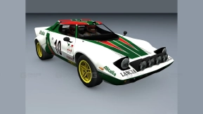 蓝旗亚Stratos - Lancia Stratos 3D model-5