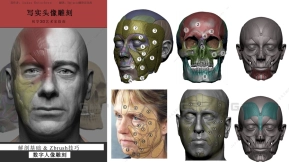 ZBrush写实角色头部雕刻：新手入门指南（电子书）