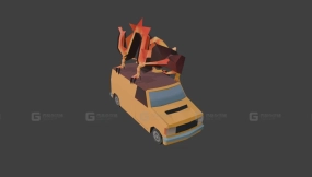 龙旅行车 - Dragon Wagon 3D model-56