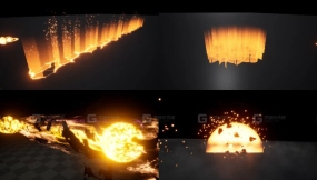 【UE】尼亚加拉巨型视觉特效包 第一卷  Niagara Mega VFX Pack vol. 1