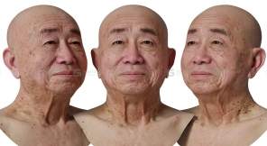 亚洲写实男性头像扫描模型16