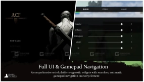 【UE】游戏手柄导航和UI框架  Ascent UI Tools  Gamepad Navigation & UI Framework