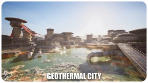 【UE】科幻 地热之城  Science fiction Geothermal City