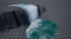 【UE】瀑布流水特效工具 SHADERSOURCE - Waterfall Tool