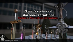 【UE】模块化奇幻剑，拥有超过16万种变化  Modular Fantasy Sword with 160,000+ variations