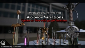【UE】模块化奇幻剑，拥有超过16万种变化  Modular Fantasy Sword with 160,000+ variations