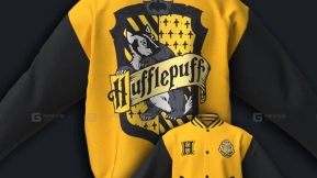 赫奇帕奇校队夹克 - Hufflepuff Varsity Jacket