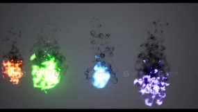 【UE】尼亚加拉风格化火焰 第一卷  Niagara Stylized Fire Vol. 1