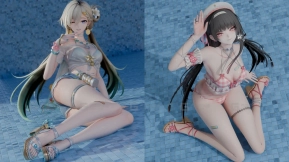 鸣潮夏日服饰千咲琳奈泳装皮渲染