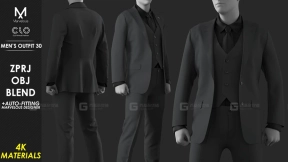 男士套装30 - 惊艳 CLO项目文件  Men's Outfit 30 - Marvelous  CLO Project file