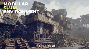 【UE】模块化贫民窟环境  Modular Slum Environment