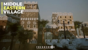 【UE】模块化中东村庄环境  Modular Middle Eastern Village Environment