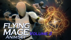 【UE】飞法师动画集  Flying Mage AnimSet