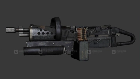 Kac电锯（枪械）3D模型-52 - Kac chainsaw 3D model-52