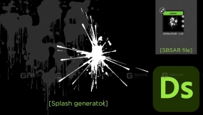 水液体飞溅滴落泼溅纹理生成器 Splashes generator for substance designer or substance painter