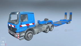 奔驰Actros - Mercedes actros 3D model-247