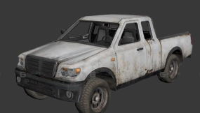 塔利班皮卡 - Pickup Taliban 3D model-197