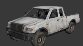 塔利班皮卡 - Pickup Taliban 3D model-197