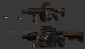 MLG榴弹发射器3D模型-85 - MLG 3D model-85
