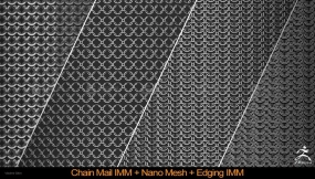 链甲盔甲铠甲皮革包边锁子甲笔刷