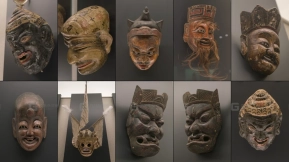 传统少数民族傩祭祭祀面具参考素材 Traditional ethnic Nuo ritual mask reference materials