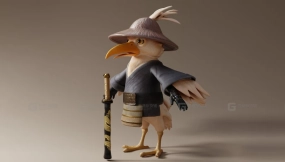 绑定鸟类角色  Rigged Bird Character